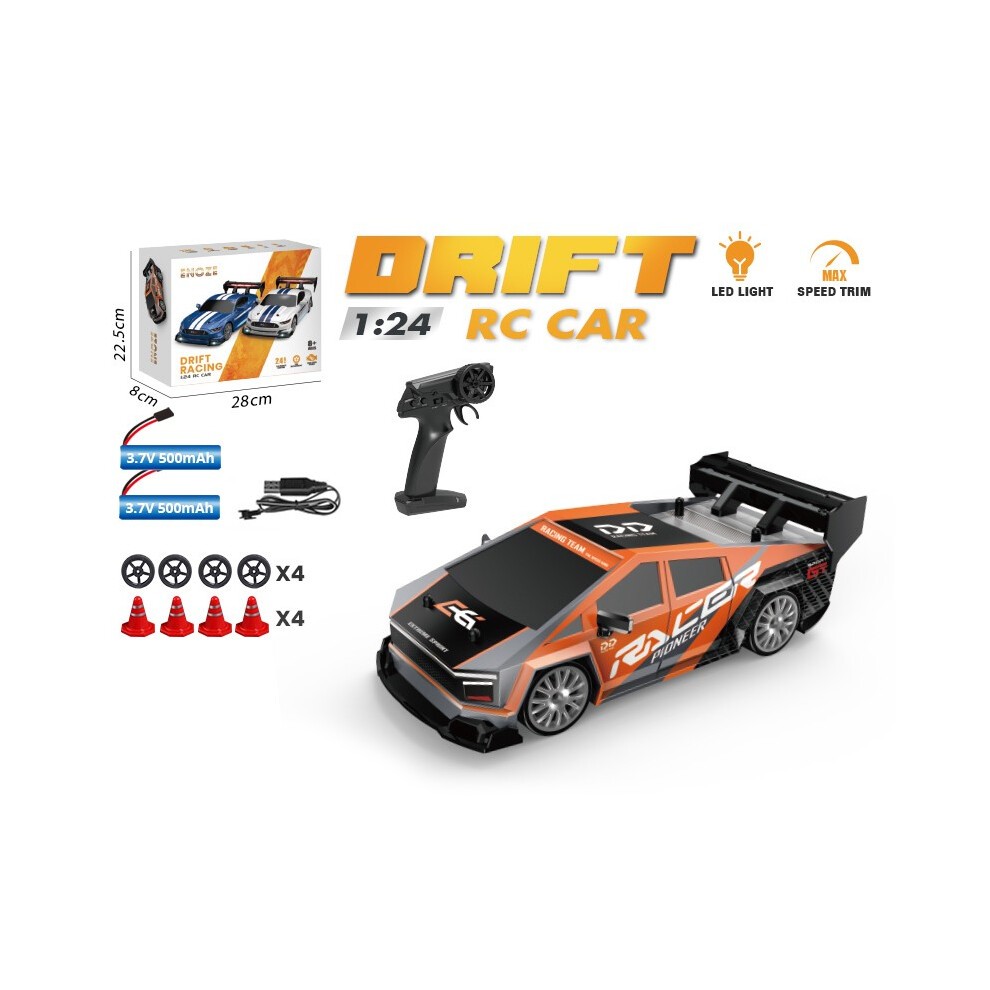 (8603 Orange-2B) AE86 RC Drift-racewagen 1/24 4WD 30 Km/u Hoge Snelheid Met Lichtgewicht 2.4G Afstandsbediening