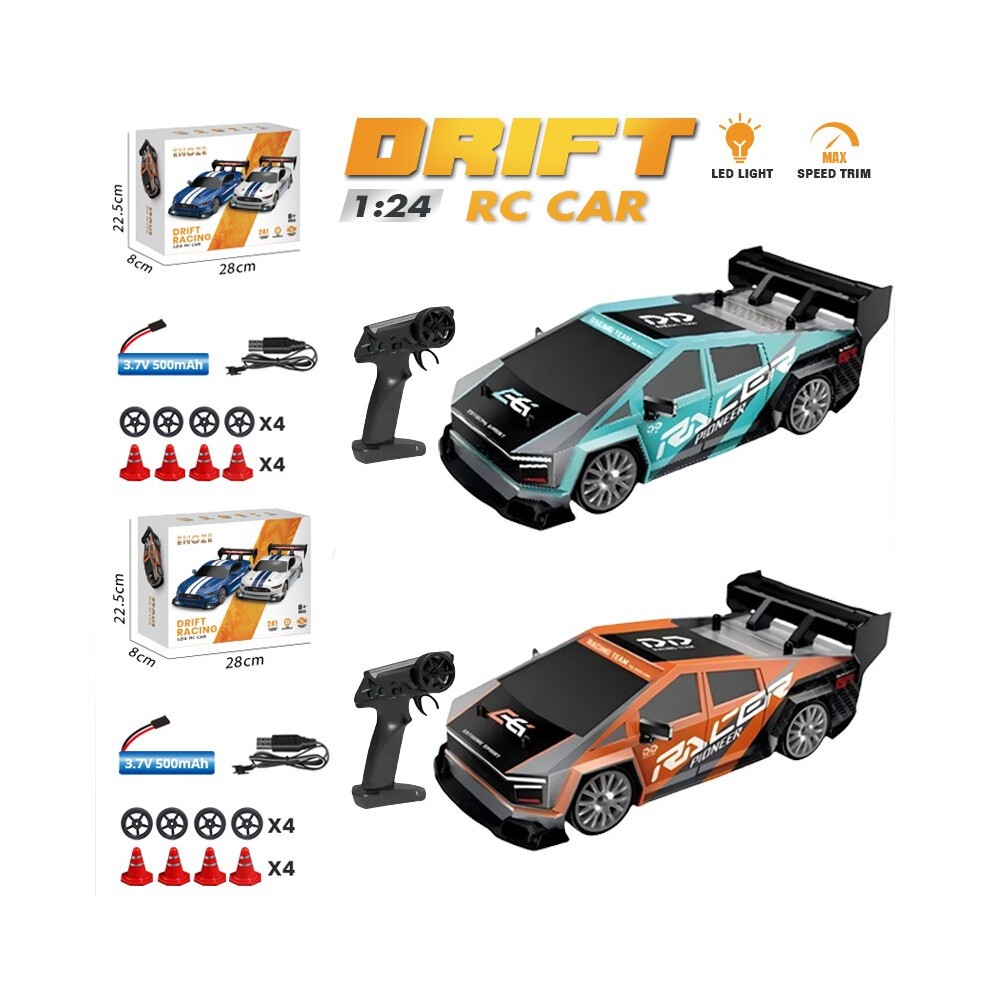 (8603-2cps)AE86 RC Drift-racewagen 1/24 4WD 30 Km/u Hoge Snelheid Met Licht 2.4G Radiogestuurd Voertuig