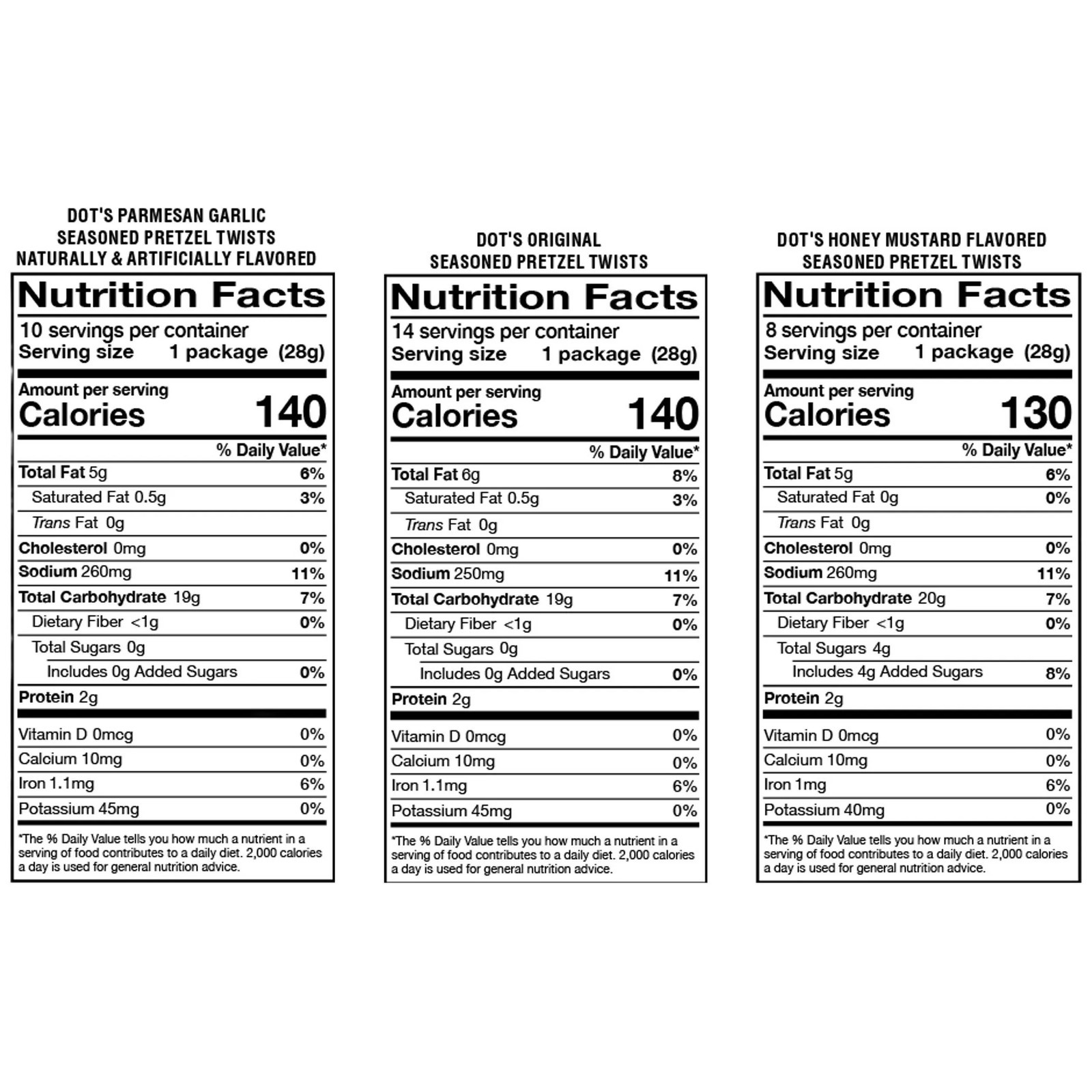 Dot's Homestyle Pretzels, Seasoned Pretzel Twists Variety, 1 Oz Bags, 32-count thumbnail