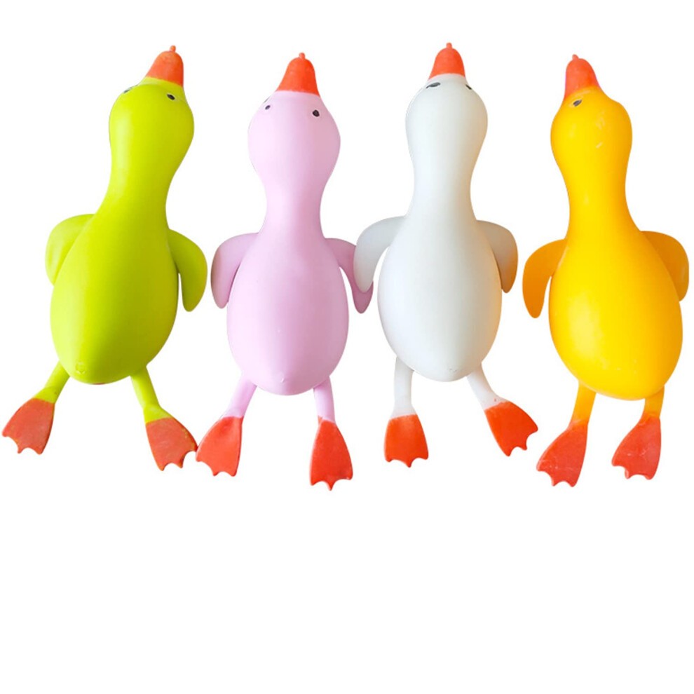 Release Stress Squeeze Toy  Fake Strawberry Banana Peaches Oranges Ice Cream Great to Release Stress for Adults and Children (Duck)