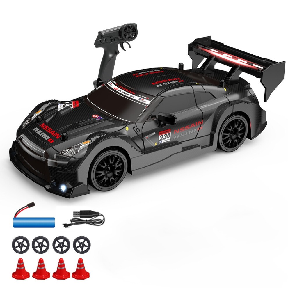 (Schwarz) 1:24 Rc Car Kinderspielzeug 30 Km/h Ferngesteuerte Rennwagen Funkgesteuertes Driftfahrzeug