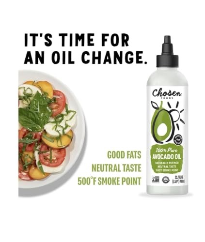 Chosen Foods Avocado Oil Squeeze Bottles,100% Pure Avocado Oil - 700ml thumbnail