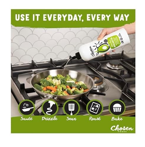Chosen Foods Avocado Oil Squeeze Bottles,100% Pure Avocado Oil - 700ml thumbnail