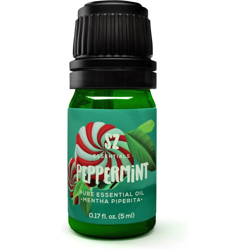 Peppermint Essential Oil - Sweet Candy Cane Scent! the Real Deal - 100% Pure and Natural - Undiluted - 5ml
