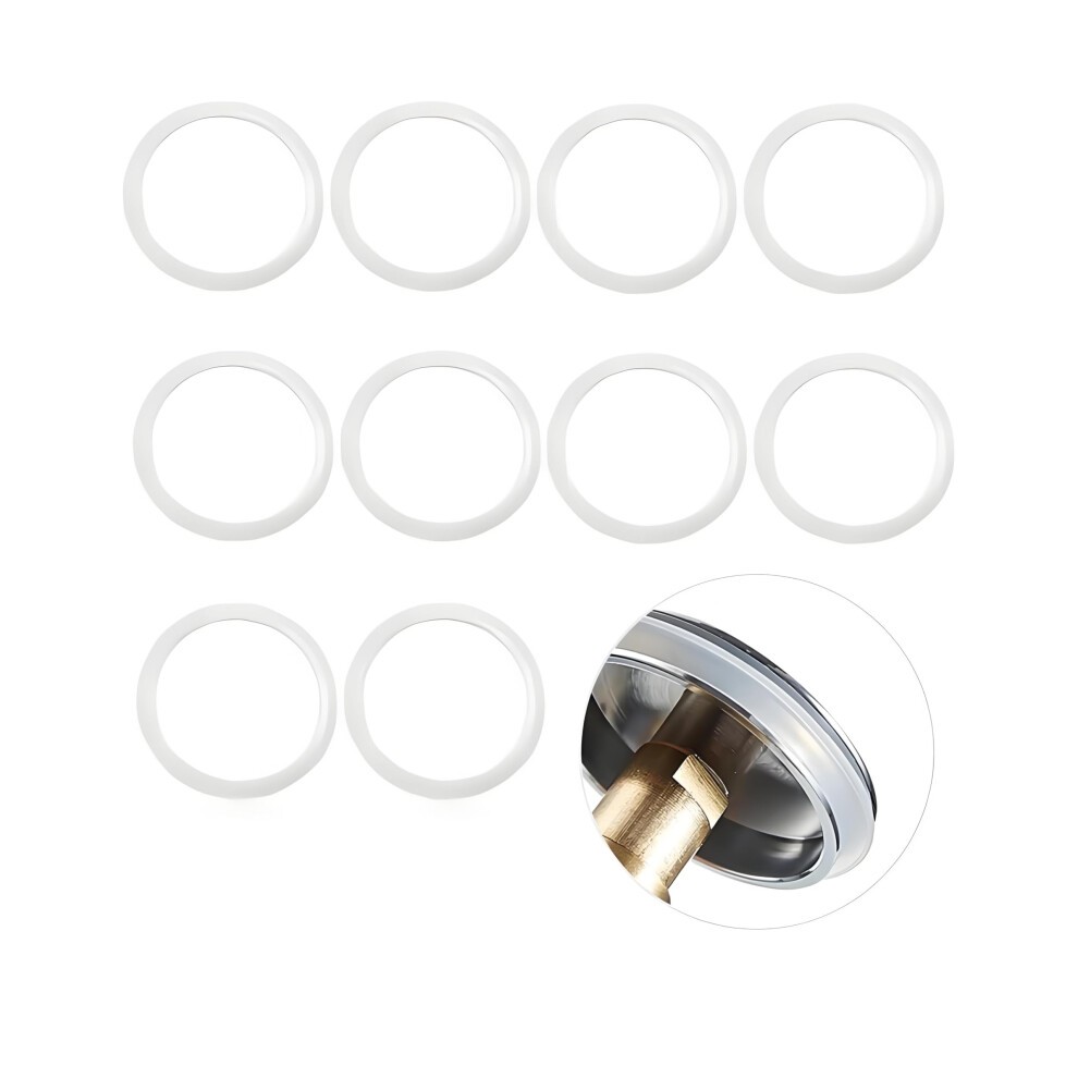 O-Ringe Für Waschbeckenstöpsel, Gummidichtung, 10 Stück, 38 Mm, Badewannenstopfen-Dichtung, Ersatz-Gummi-Unterlegscheiben Für Push-Typ-Pop