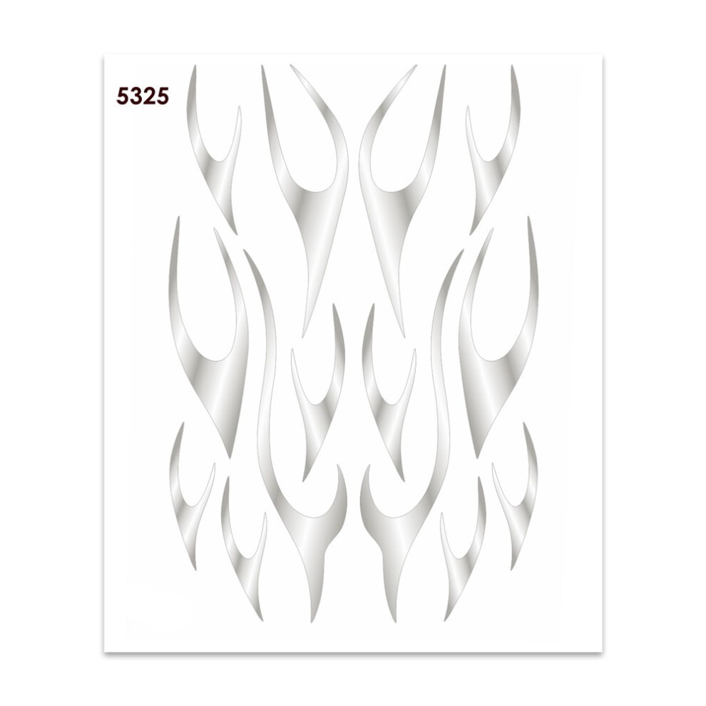 Sticker Holographische Flammen-Aufkleber 35 X 25 Cm