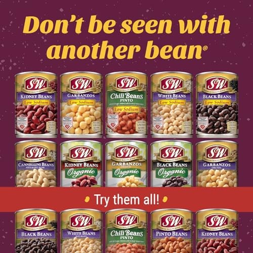 S&W Low Sodium Canned Pinto Beans, Plant Protein and Fiber, Gluten Free, Vegan, Fat Free, 12 Pack of 15.5 Oz Cans thumbnail