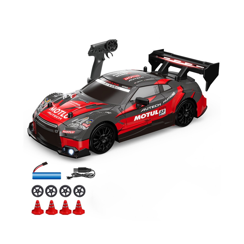 (Rojo) 1:24 RC Coche Juguetes Para Niños 30 Km/h Coches De Carreras De Control Remoto Vehículo De Derrape