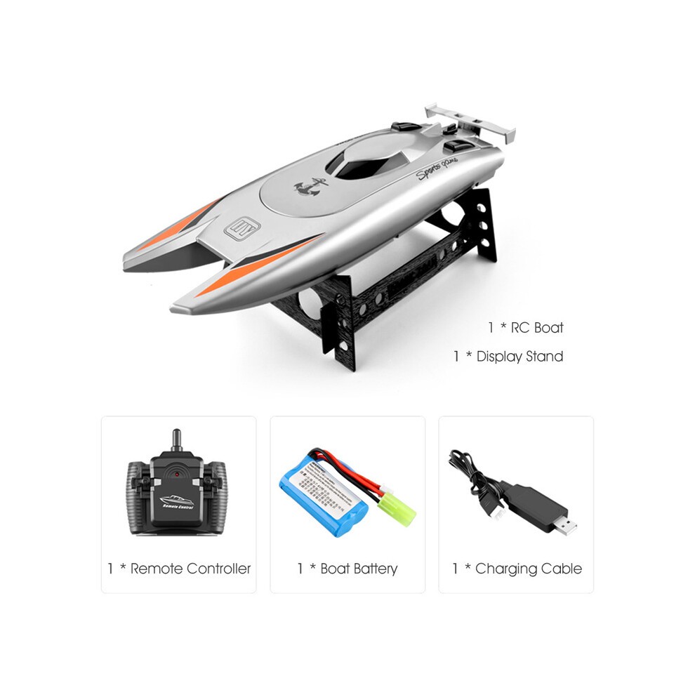 Barco De Carreras RC De Alta Velocidad De 2,4 GHz, 30 Km/h, Batería De 20 Minutos, Motor Dual De 2 Canales,