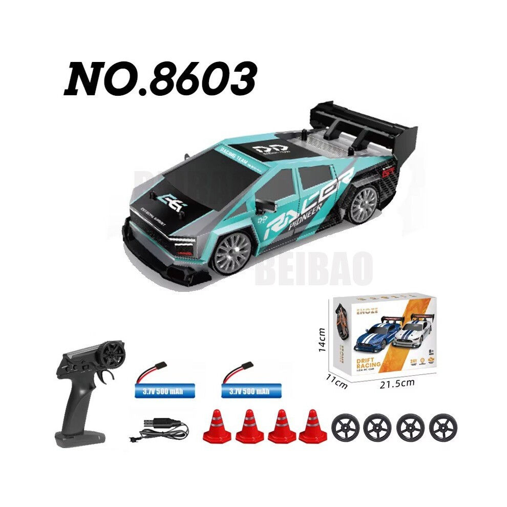 (8603 Azul-2B) RC Drift Racing AE86 1/24 4WD 30 Km/h Alta Velocidad Ligero 2.4G Modelo De Coche De Radiocontrol