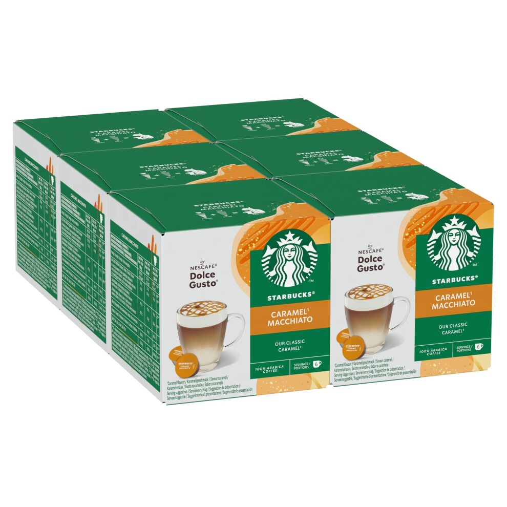 STARBUCKS Caramel Macchiato De Nescaf? Dolce Gusto, C?psulas De Caf? 6 X 12 (72 C?psulas)