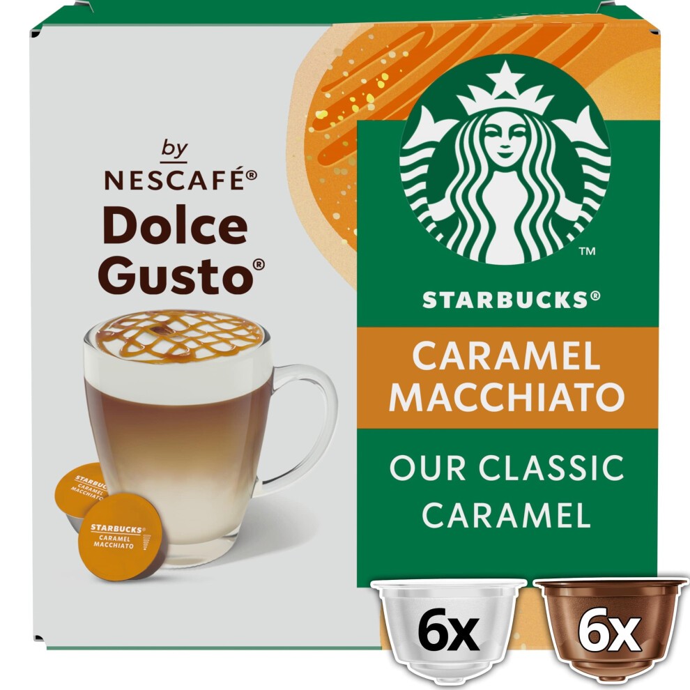 STARBUCKS Caramel Macchiato De Nescaf? Dolce Gusto, C?psulas De Caf? 6 X 12 (72 C?psulas) thumbnail