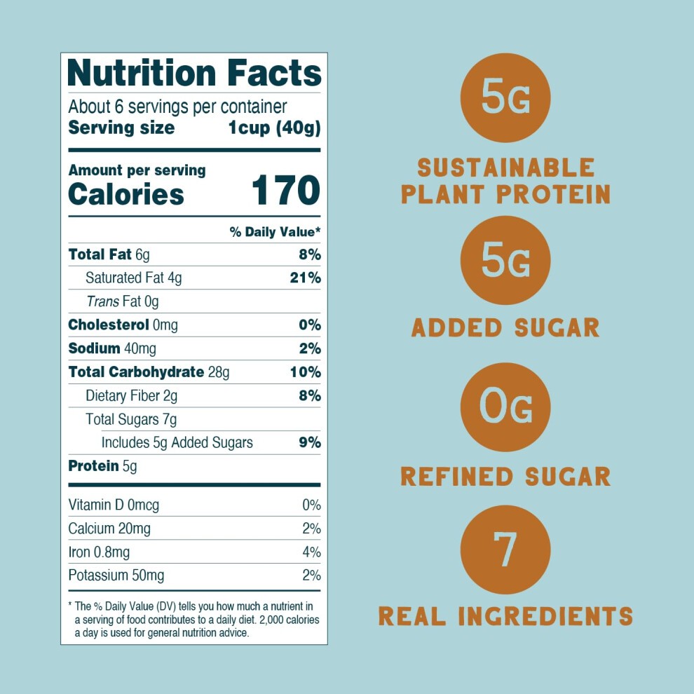 Seven Sundays Grain Free Cereal - Maple Sea Salt - 8 Oz Bag - Gluten and Grain Free, Paleo, Keto Friendly, No Refined Sugar, Vegan, Non-GMO thumbnail