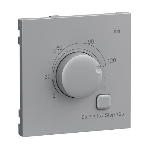 LEGRAND, Seano 765236 Cover for Timer Switch 2 – 120 Minutes, Material Quality: Thermoplastic, Halogen-Free, IP20, IK04, Colour: Painted Aluminium thumbnail
