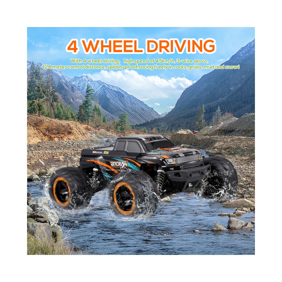 (harja 30 Km Sininen)Linxtech 16889a 1/16 Rc Car 45 Km/h High Speed Harjaton Moottori 4WD Rc-kilpa-auto thumbnail