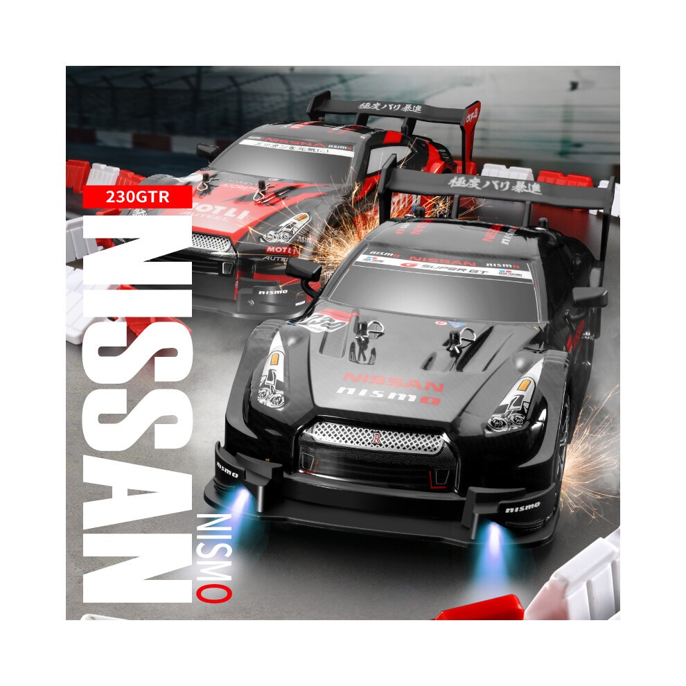 (Punainen) 2022 Uusi Half Scale Four Wheel Drive Gtr -kaukosäädinauto 44 Ajo 30 Km/h High Speed Drift thumbnail