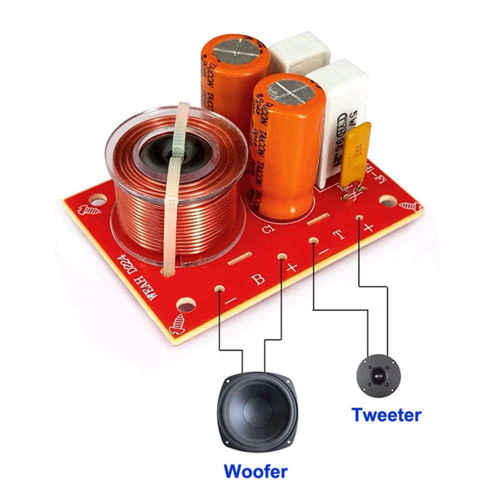 Lot De 4 Filtres De Haut-parleur 2 Voies 80 W à Monter Soi-même, Diviseur De Fréquence Pour Aigus, Basses, Cinéma Maison, Hifi, Stéréo, Audio thumbnail