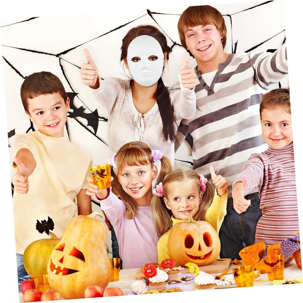 Lot De 8 Masques En Papier Uni à Faire Soi-même Pour Mascarade, Danse, Festival, Fête, Spectacle, 4 Masques Pour Femmes Et 4 Masques Pour Hommes thumbnail