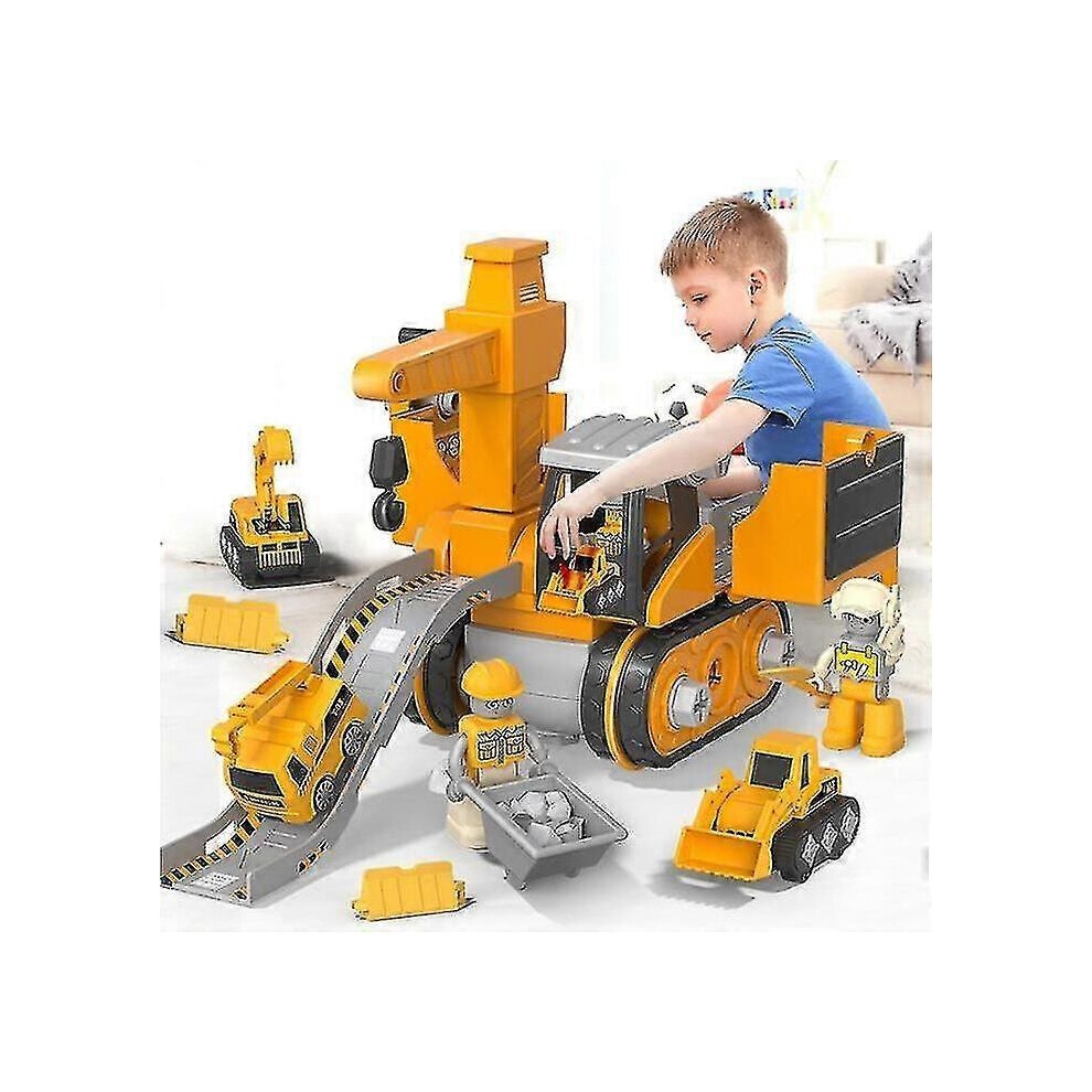 Véhicule De Chantier Jouet 4 En 1, Camion Jouet à Assembler Soi-même, Avec Perceuse électrique, Pour