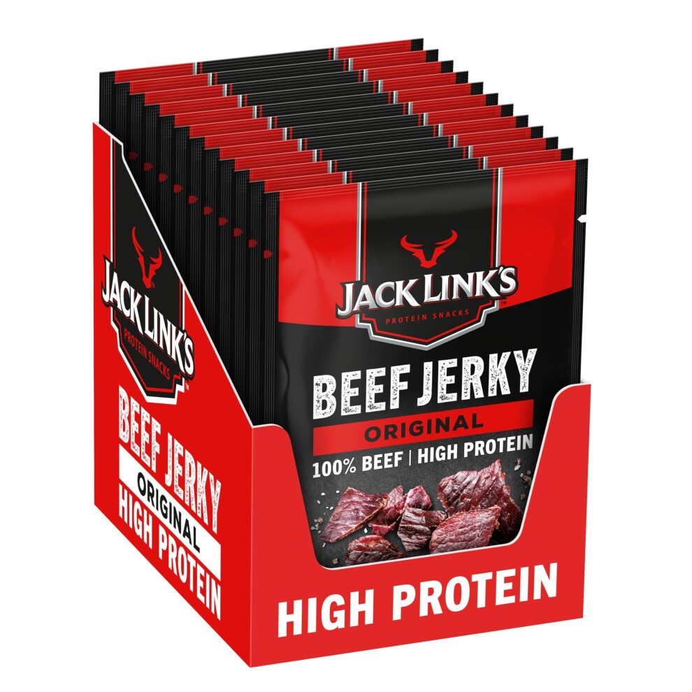 JACK LINKS Bo?te De 12 Sachets De Beef Jerky Original (300 G)