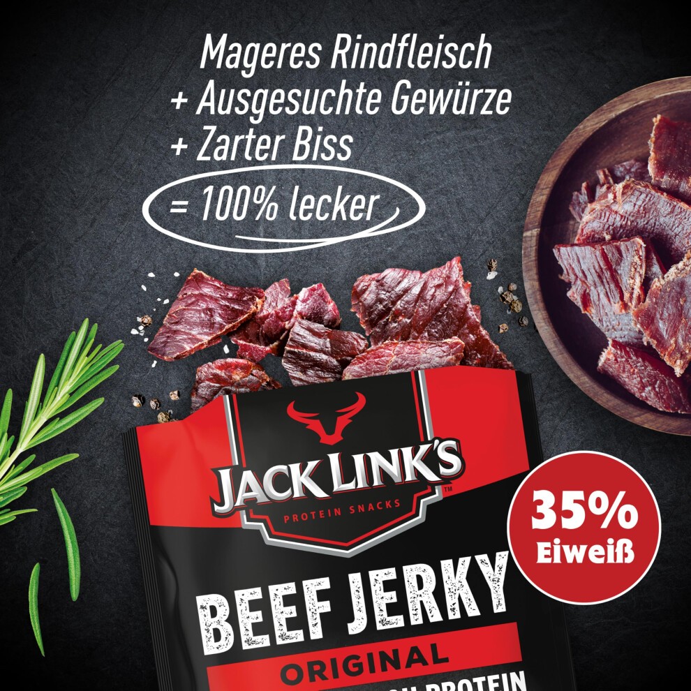 JACK LINKS Bo?te De 12 Sachets De Beef Jerky Original (300 G) thumbnail