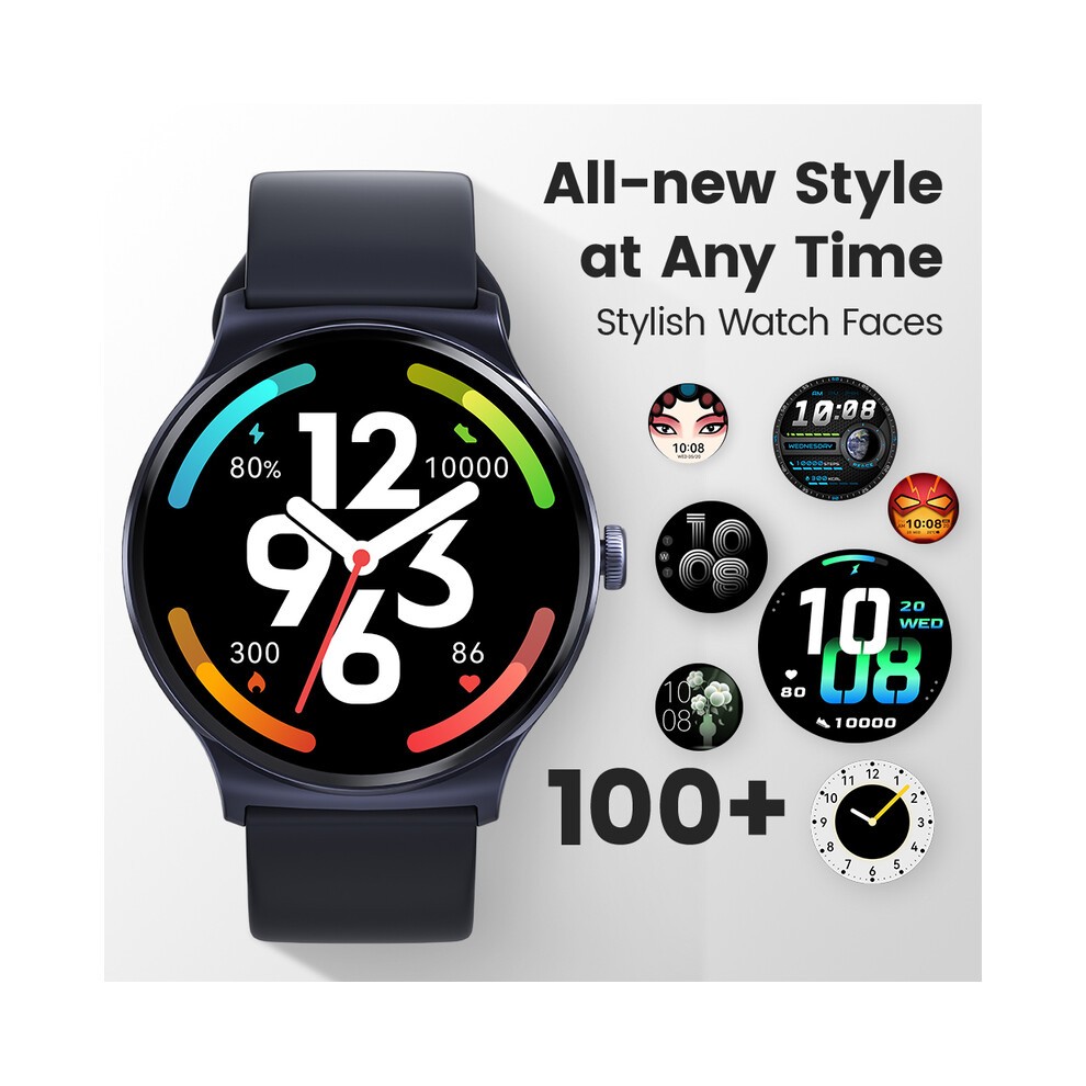 (SolalLite Bleu) Montre Intelligente Lite 100+ Modes D'entraînement Montre Intelligente Surveillance De La Fréquence thumbnail