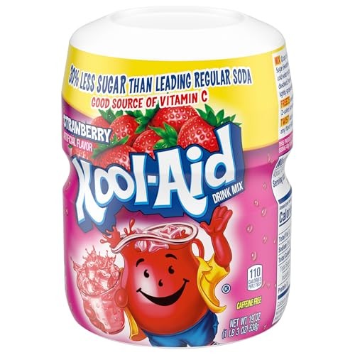 Kool-Aid Sugar-Sweetened Strawberry Artificially Flavored Powdered Soft Drink Mix, 19 Oz Canister thumbnail