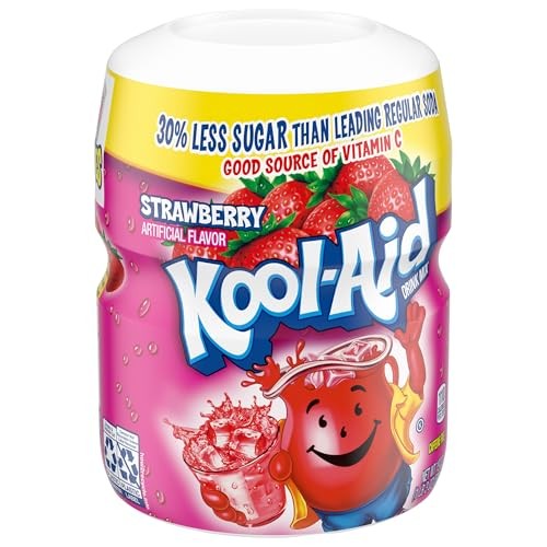 Kool-Aid Sugar-Sweetened Strawberry Artificially Flavored Powdered Soft Drink Mix, 19 Oz Canister thumbnail