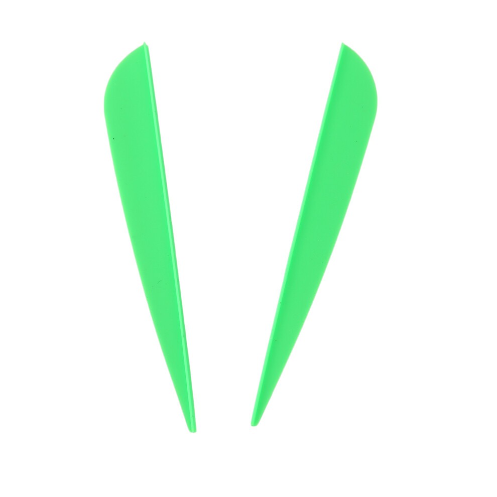 Flèches à Ailettes 4 Pouces En Plastique Pour Flèches De Tir à L'arc à Faire Soi-même, Lot De 50 (vert) thumbnail