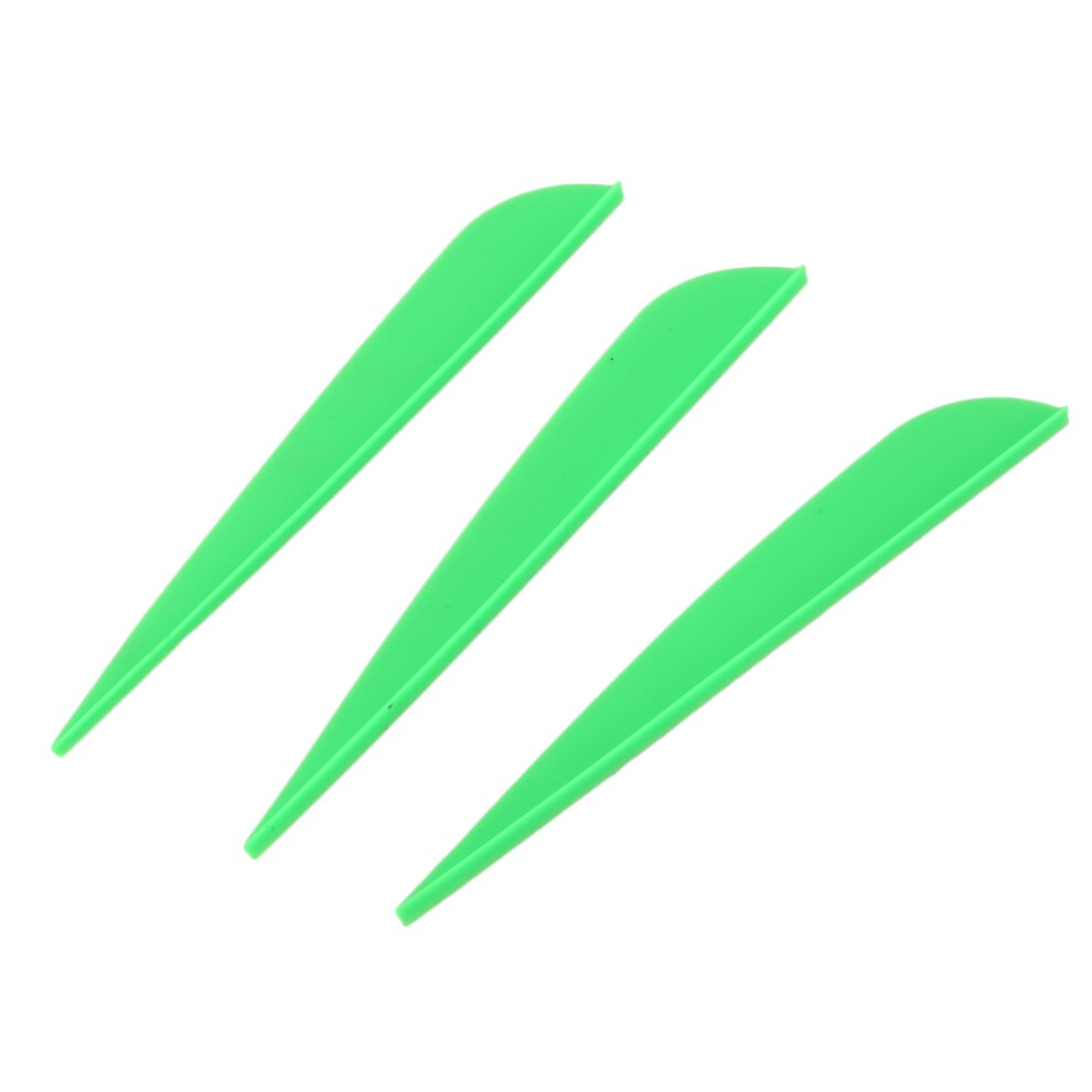 Flèches à Ailettes 4 Pouces En Plastique Pour Flèches De Tir à L'arc à Faire Soi-même, Lot De 50 (vert) thumbnail