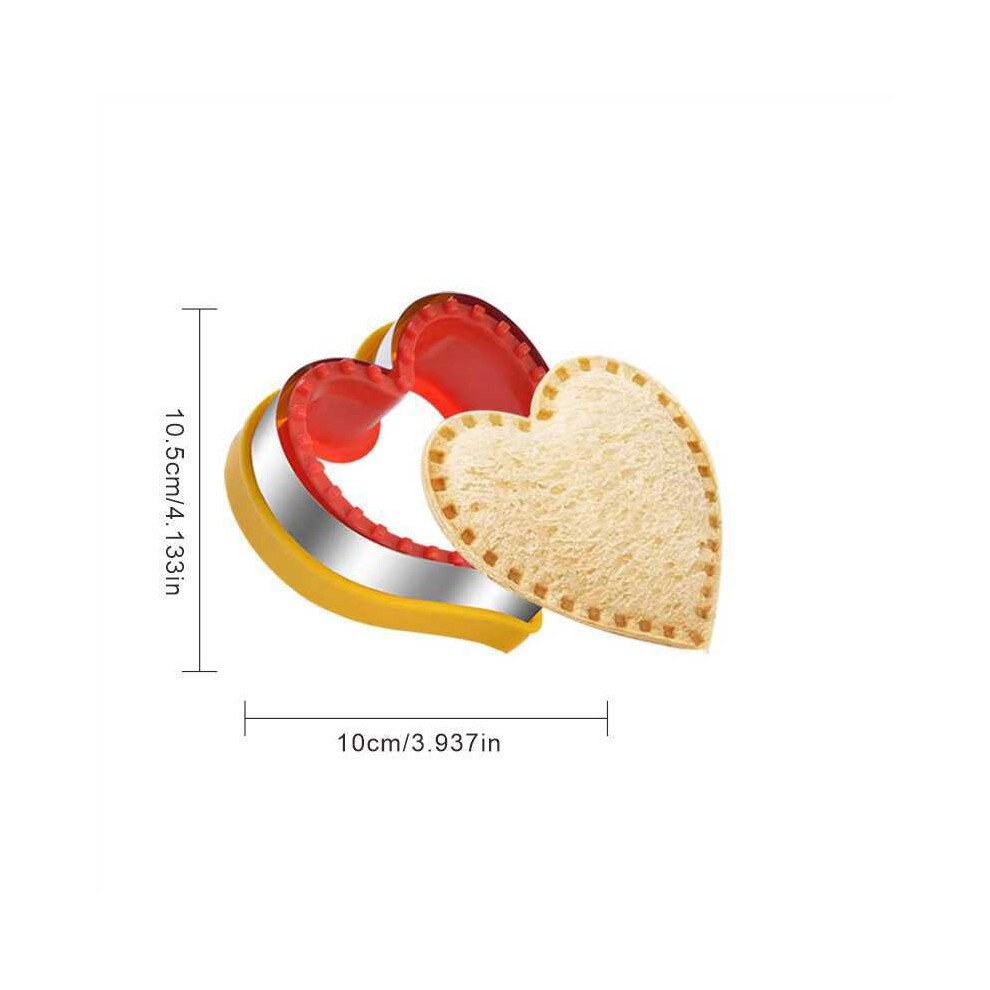 Lot De 4 Coupe-sandwichs Et Scellants Pour Déjeuner D'enfants, Machine à Sandwichs Non Croustillante à Faire Soi-même, Coupe-sandwichs Au thumbnail