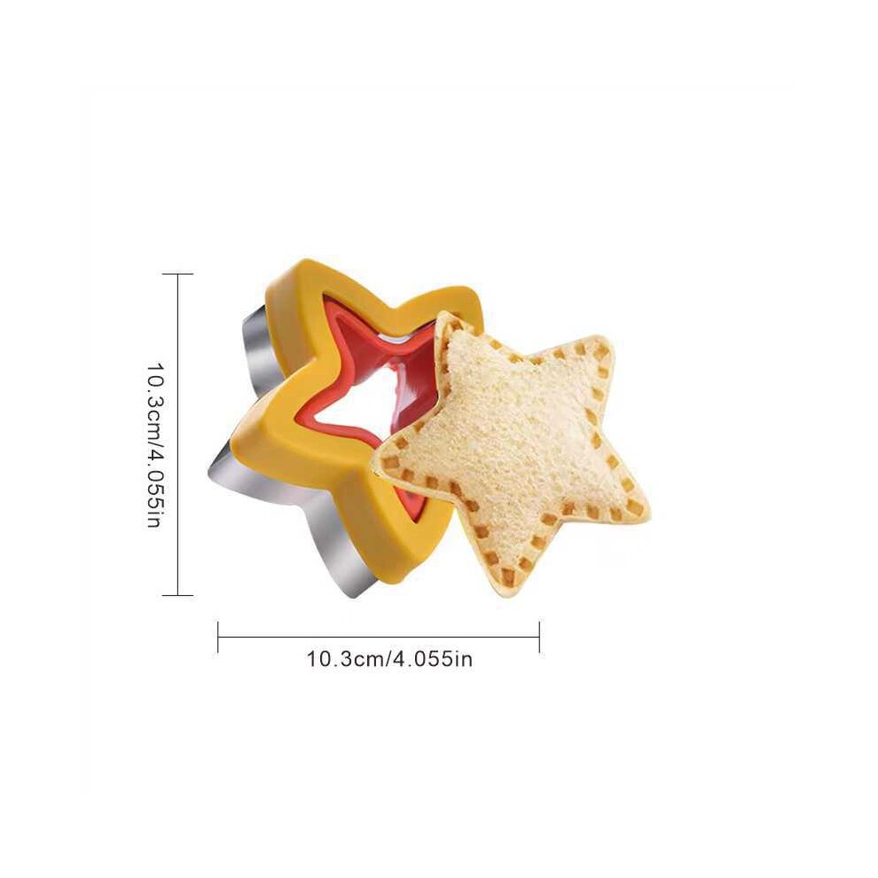 Lot De 4 Coupe-sandwichs Et Scellants Pour Déjeuner D'enfants, Machine à Sandwichs Non Croustillante à Faire Soi-même, Coupe-sandwichs Au thumbnail