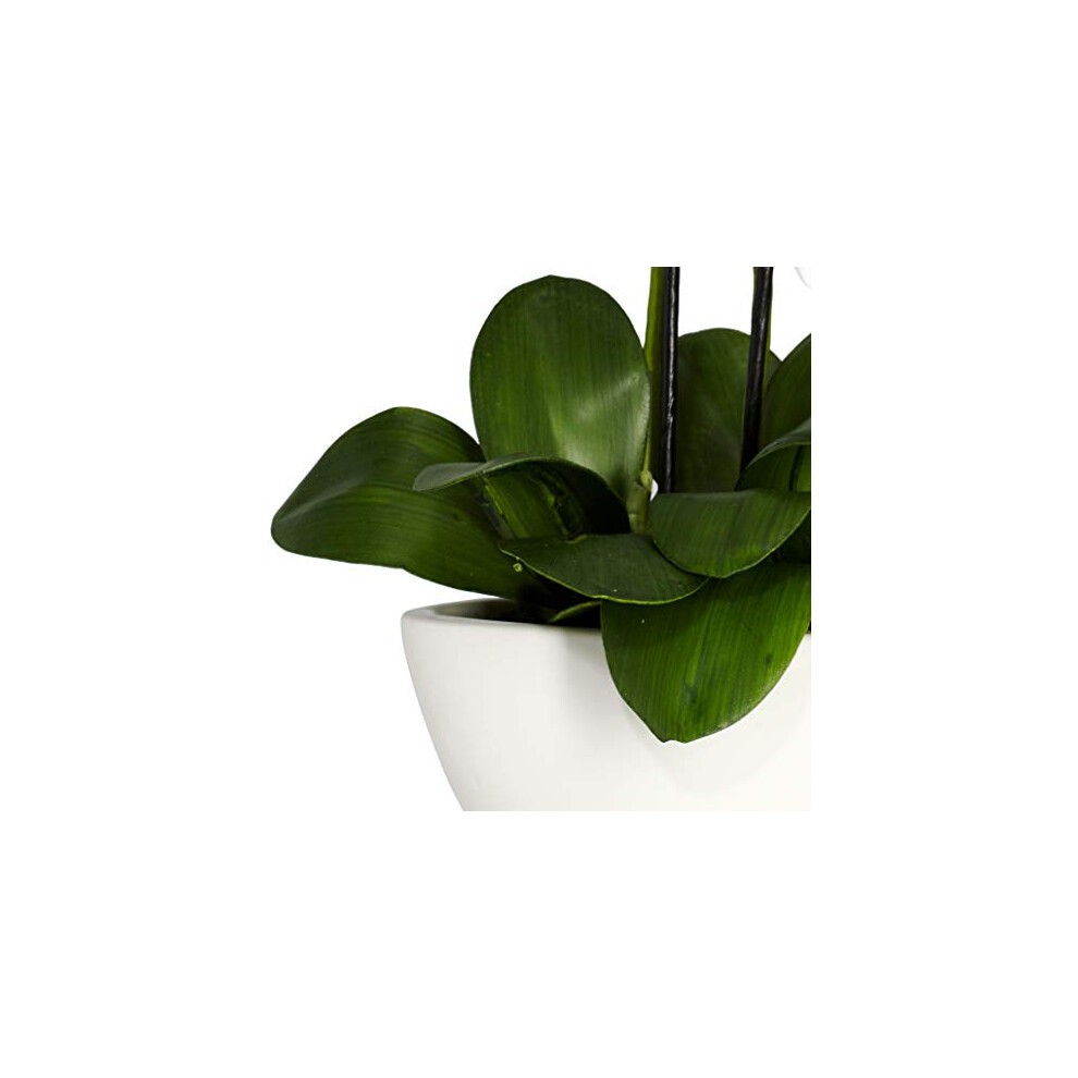 Nearly Natural 15in Phalaenopsis Silk Flower Arrangement thumbnail