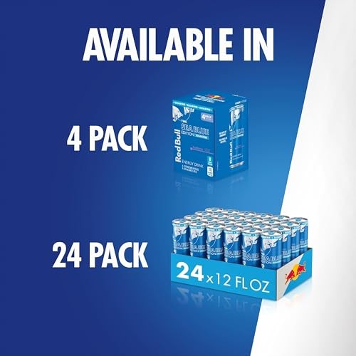 Red Bull Sea Blue Edition Sugar Free Energy Drink, Juneberry, 12 Fl. Oz., 6 X 4 Cans, Pack of 24 Cans, with 114mg Caffeine, Taurine & B Vitamins thumbnail