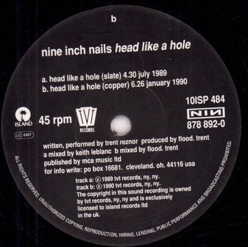 Head Like a Hole [UK 10