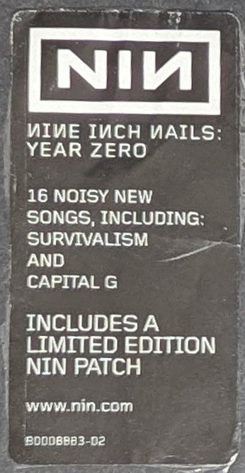 Nine Inch Nails Halo 24 Year Zero CD 2007 Limited Edition Hot Topic AIR Patch thumbnail