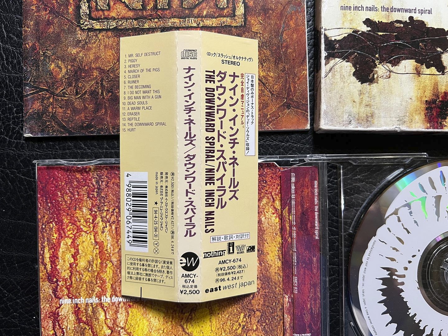 Nine Inch Nails – the Downward Spiral JAPAN CD 1994 W/OBI AMCY-674 Electronic thumbnail