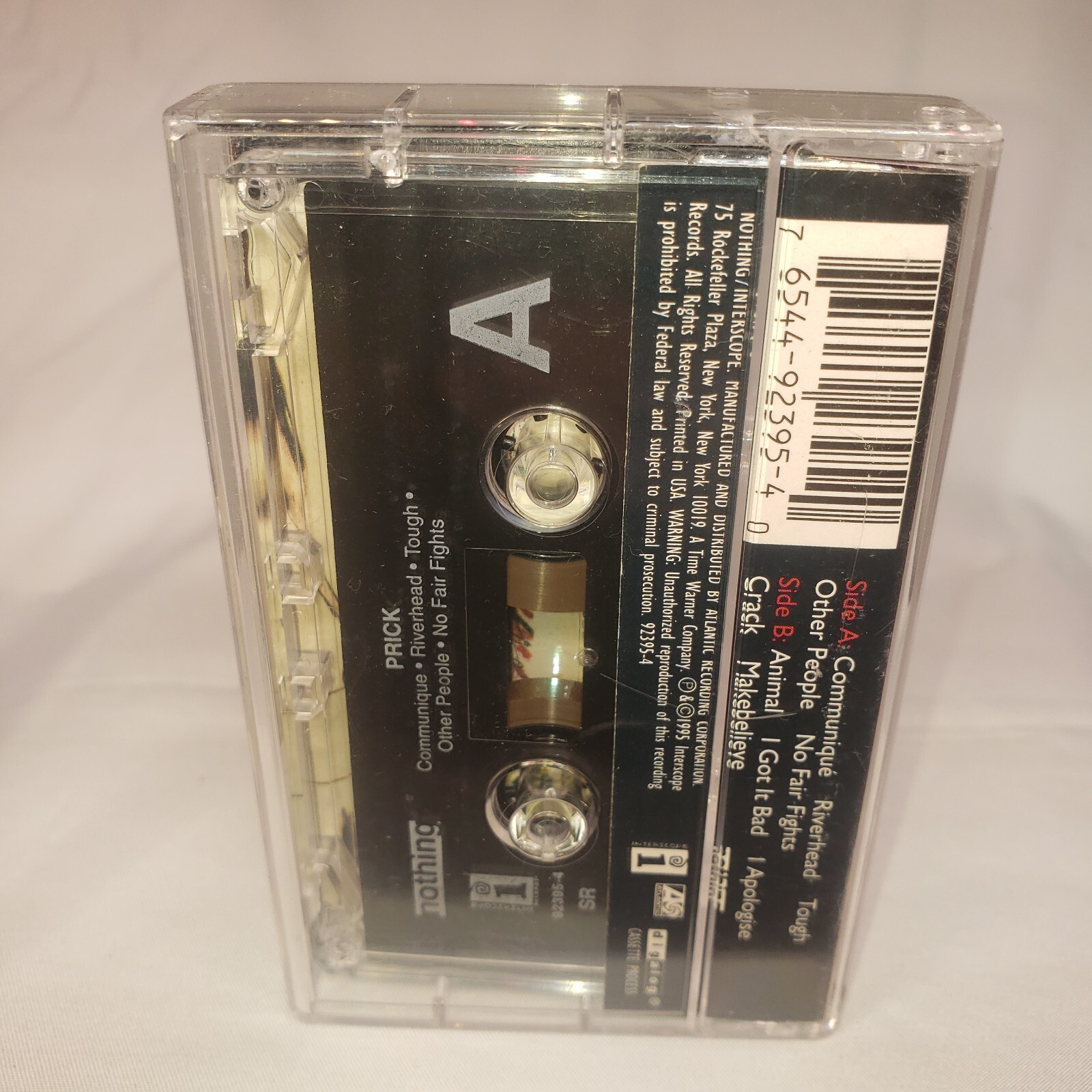 Prick - Prick Cassette 1995 Nothing Records – 92395-4 thumbnail