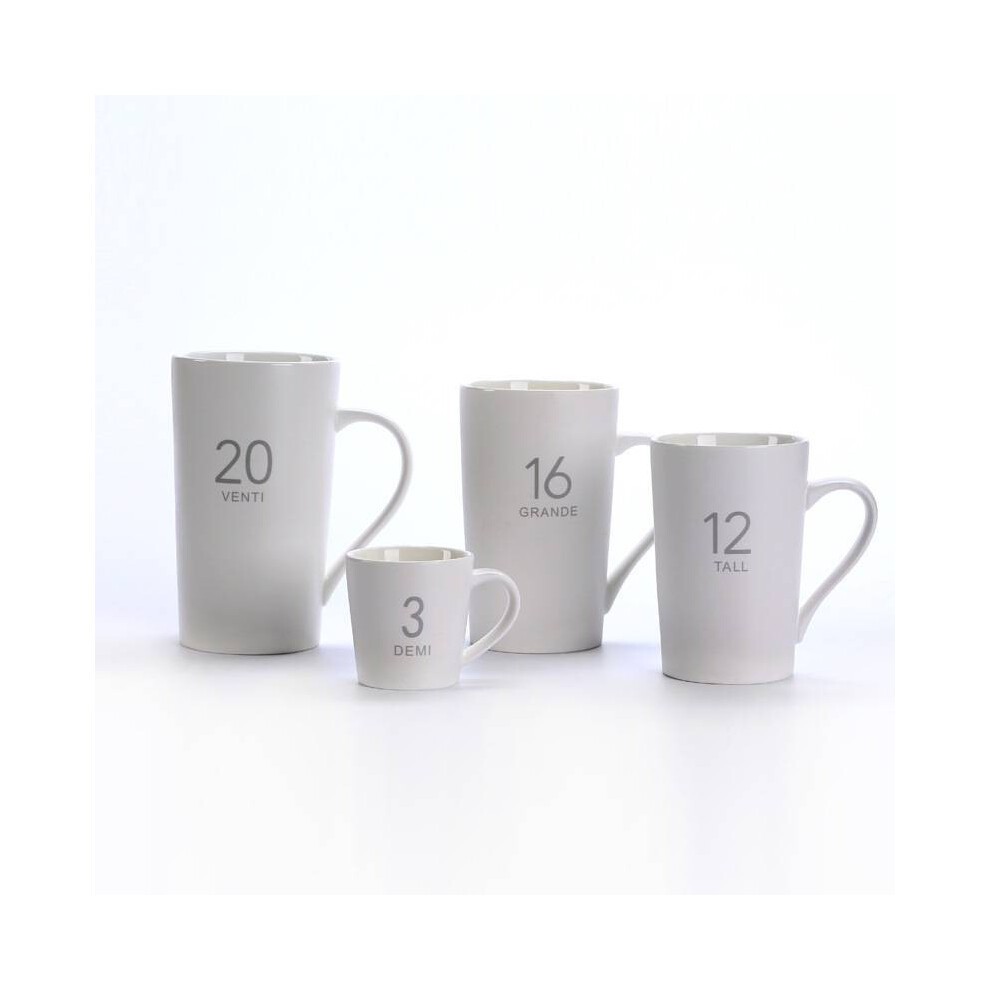 (20 VENTI)Mugaí Caife Starbucks Venti 20 Oz Grande 16 Oz Tall 12 Oz Demi 3 Oz Mug Bronntanas thumbnail