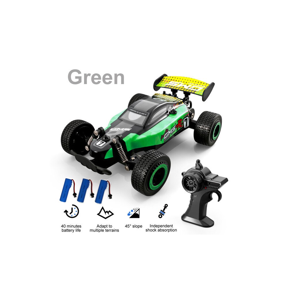 (Verde 3 Batterie) Auto Radiocomandata 30 Km/h Ad Alta VelocitÃ 2.4g Macchina Radiocomandata 1:18 Buggy Telecomandato