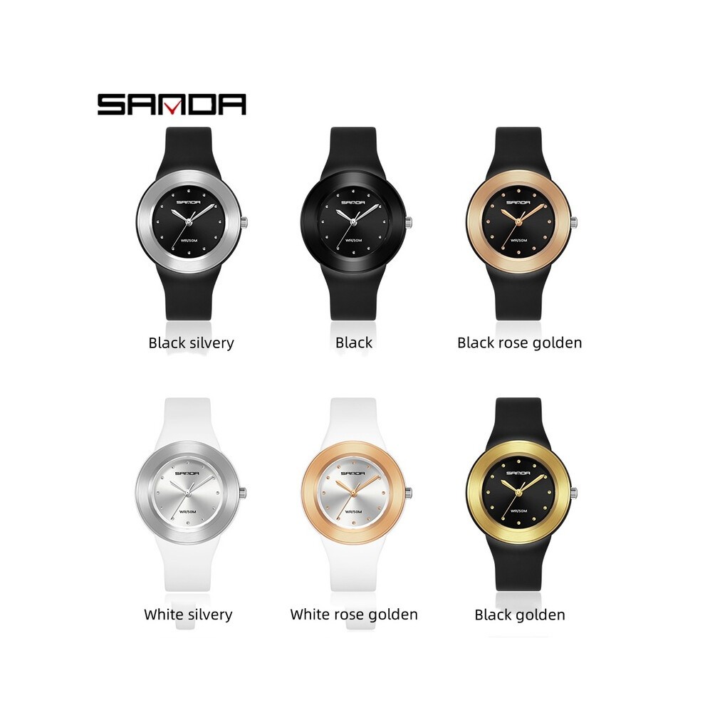 (Nero Dorato) Orologio Al Quarzo SANDA 3119 per Il Tempo Libero, Creativo, Sportivo, All'aperto, Impermeabile, thumbnail