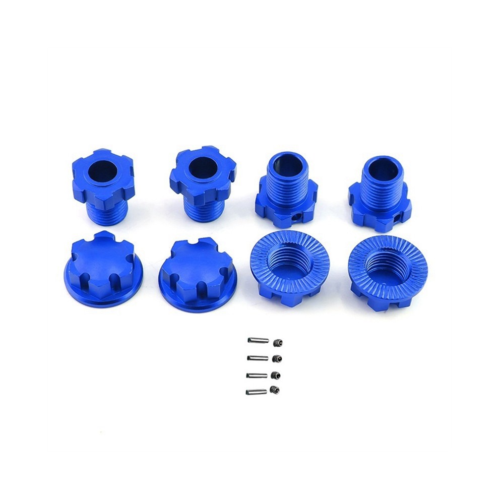 Metalen 17Mm Splined Wheel Hex Hub Adapter 8654 Voor 1/10 E- 2.0 1/8 Sledge RC Auto Upgrade Onderdelen, Blauw