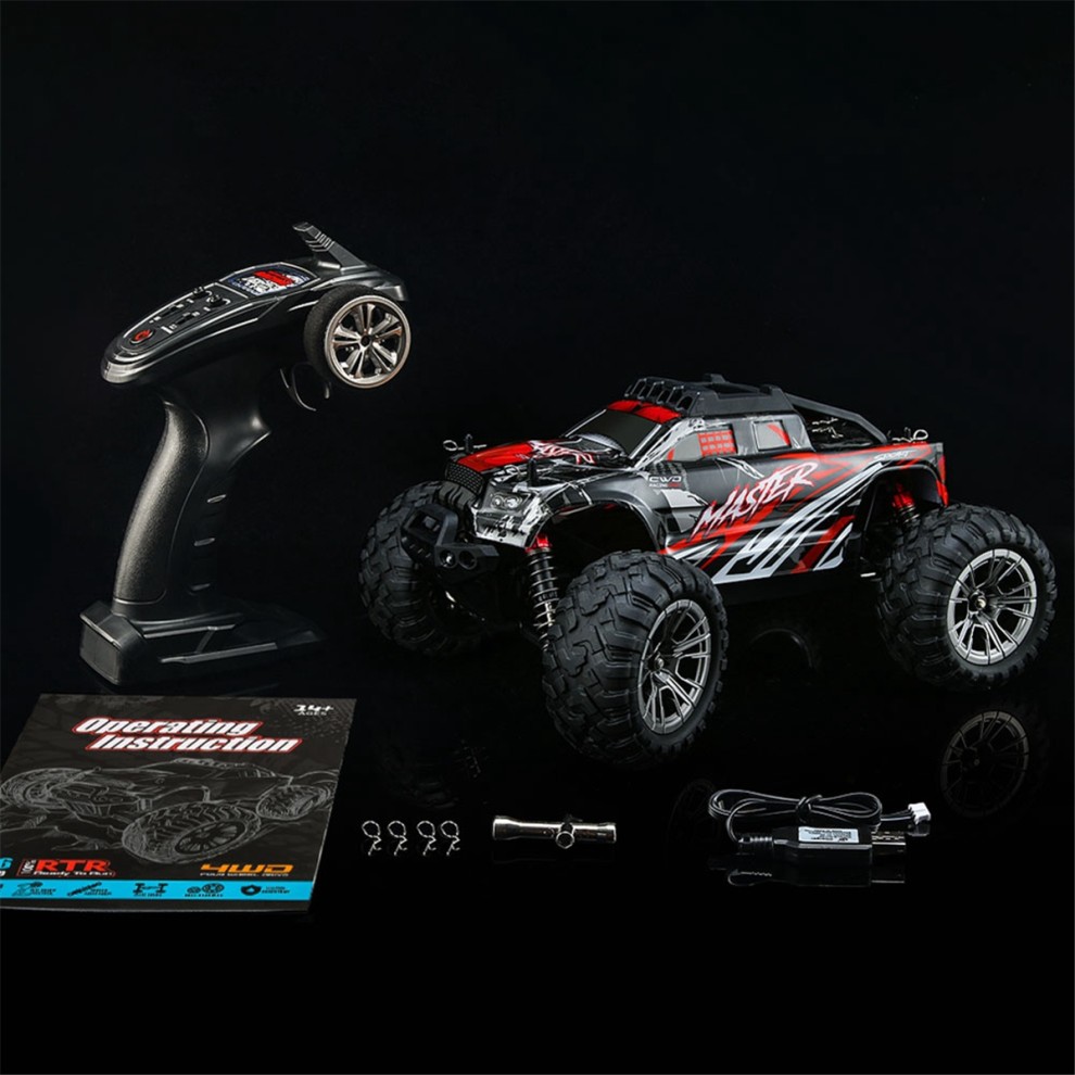 1: 16 RC-Auto'S Voor Jongens, 30 Km/U Hogesnelheidsauto Met Afstandsbediening Volwassenen, 2,4 GHz AllTerrain 4WD Elektrisch Voertuig thumbnail