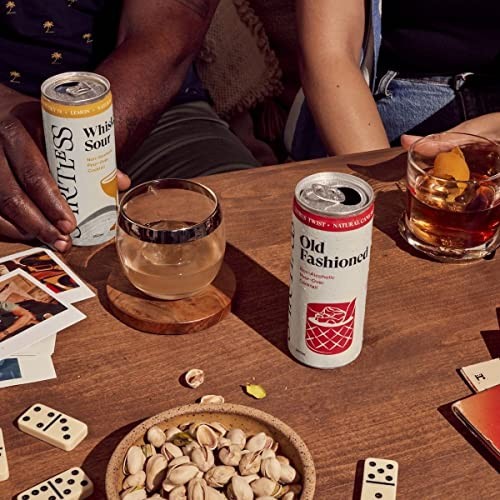SPIRITLESS Old Fashioned, Non-Alcoholic Pour-Over Cans, Ready to Drink Mocktail & Cocktail Mixer, Vegan, 45 Calories, 8.45 Fl Oz Cans (4 Pack) thumbnail