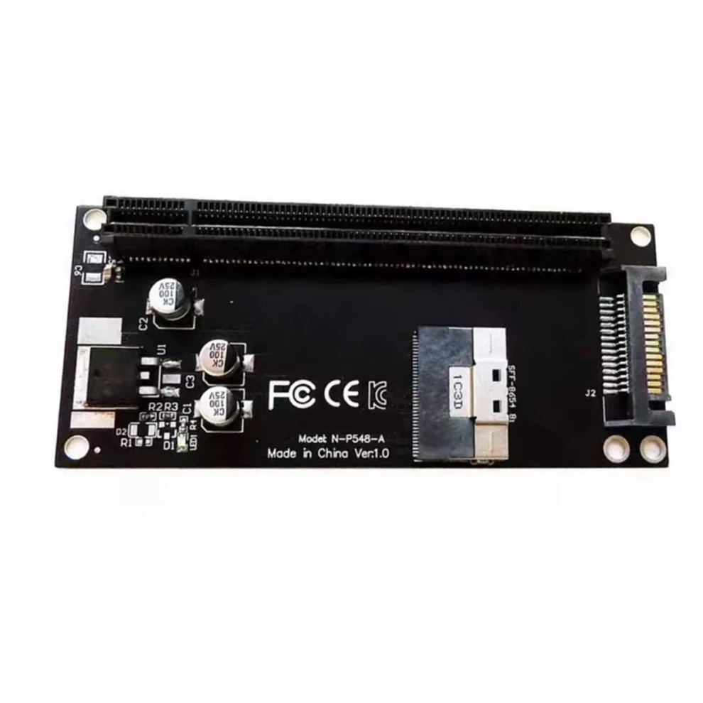 SFF-8654 8i Para PCIe 4.0 X16 Adaptador De Placa Gráfica Externa Placa-Mãe DIY Computadores Acessórios thumbnail