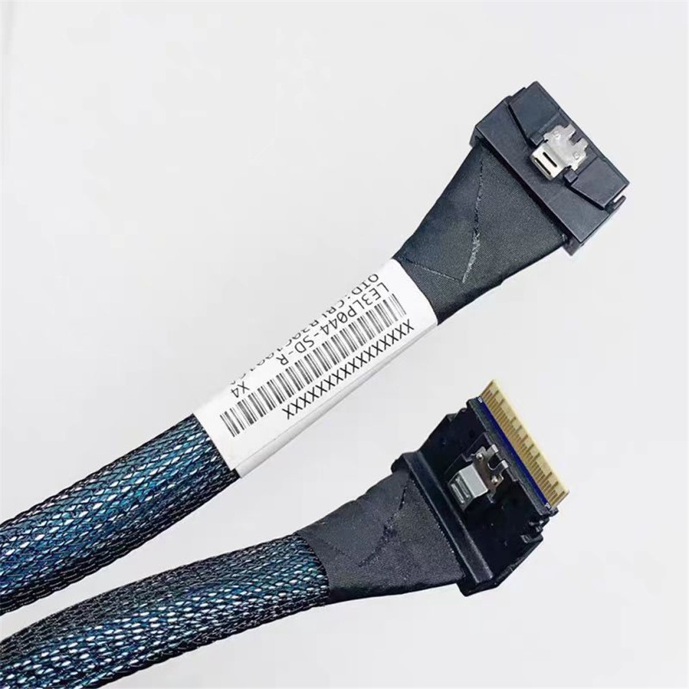 Cabo De Conexão Dados Slimline SAS MCIO SFF-8654 8I Para NVME Padrão 8654 8X 70 Cm thumbnail