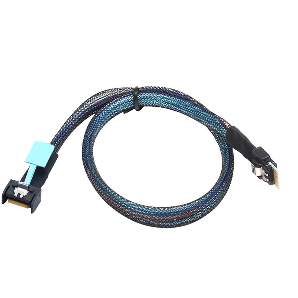 Gen5 MCIO Slimline SFF-8654 4i Para Cabo Trançado Fio Conexão De Dados Servidor thumbnail