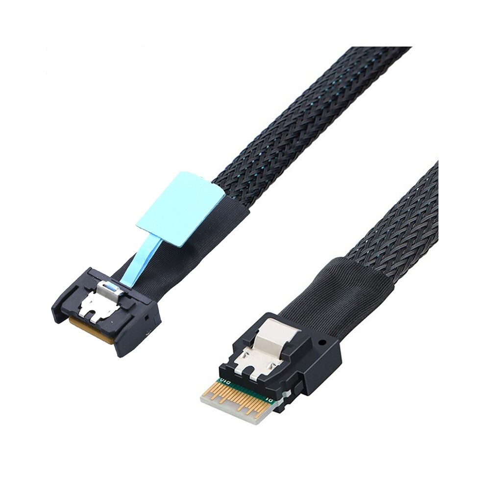 Pletený Kábel Gen5 MCIO Slimline SFF-8654 4i Na Kábel thumbnail