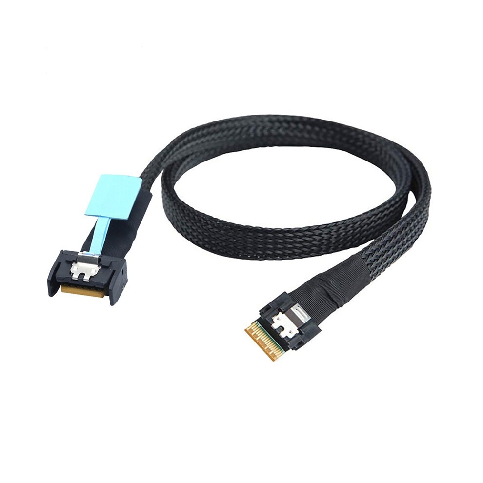 Pletený Kábel Gen5 MCIO Slimline SFF-8654 4i Na Kábel thumbnail