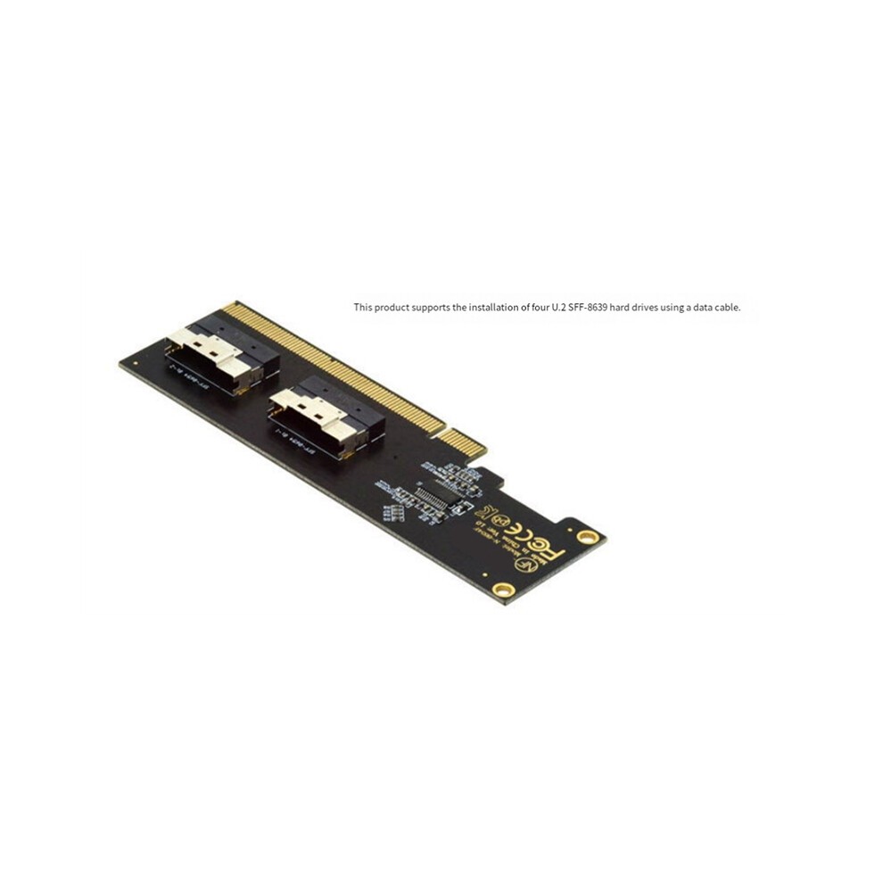 Adaptérová Karta U.2 PCIe 3.0 4.0 X16 Na 2-portový SFF-8654 8i Riser thumbnail